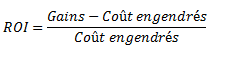 ROI reseaux sociaux